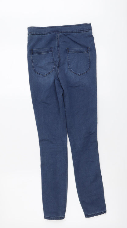 ASOS Womens Blue Cotton Skinny Jeans Size 24 in L30 in Regular Button