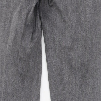 Denim & Co. Womens Grey Cotton Skinny Jeans Size 10 L29 in Regular Button