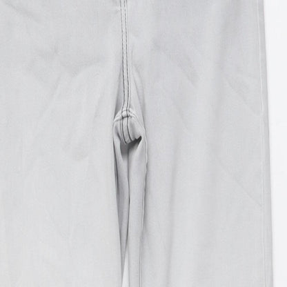 Per Una Womens Grey Cotton Straight Jeans Size 28 in L30 in Regular Button