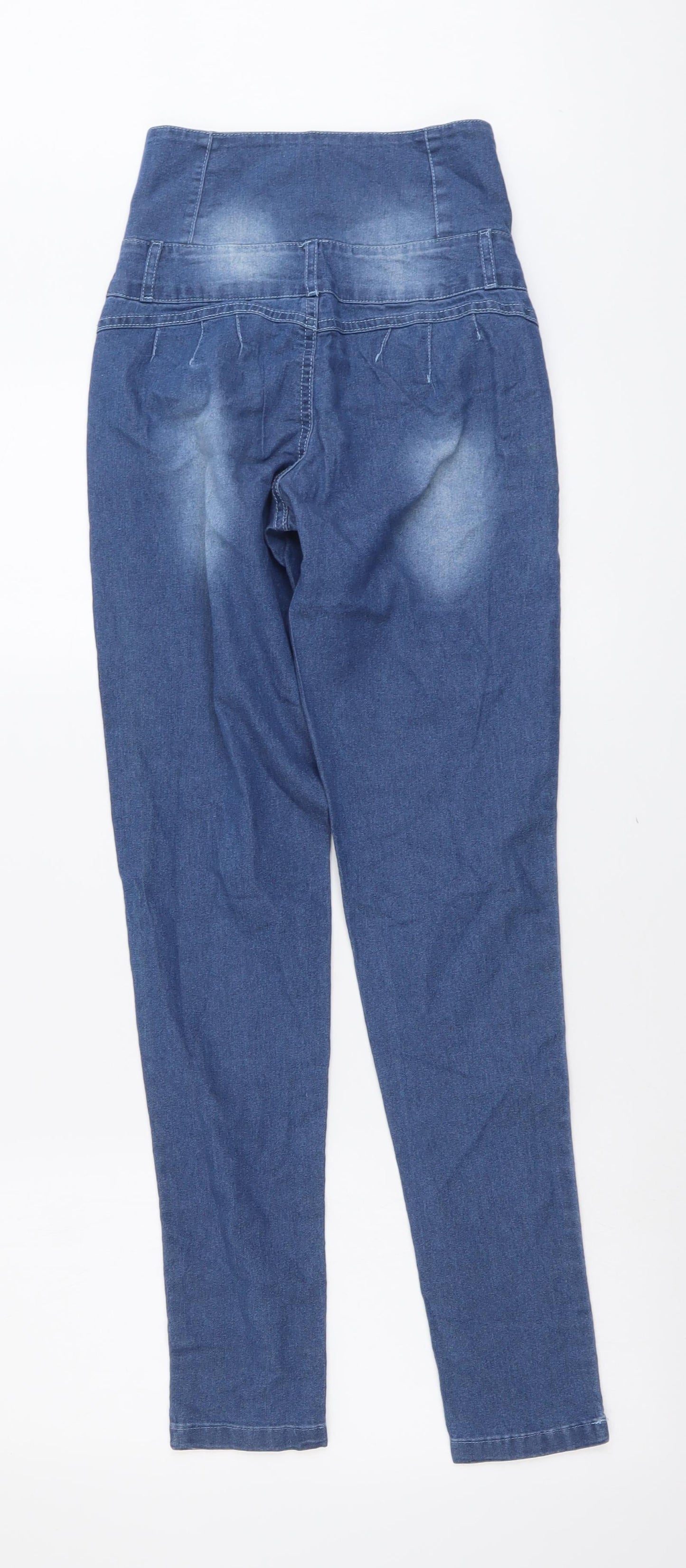 SheIn Womens Blue Cotton Skinny Jeans Size M L30 in Regular Button