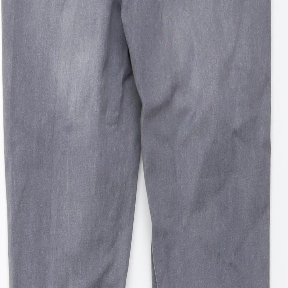 New Look Womens Grey Cotton Skinny Jeans Size 8 L28 in Regular Button
