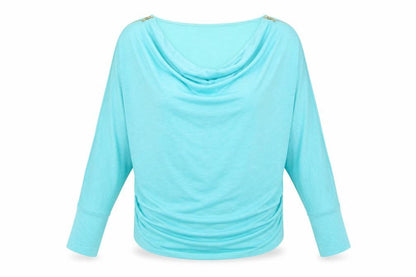 Womens UK Size M Preworn Blue Basic Blouse