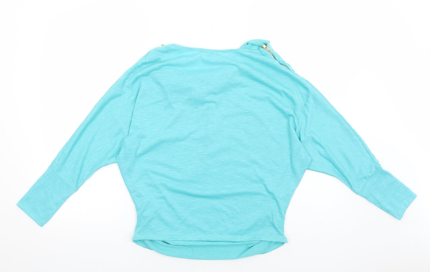 Womens UK Size M Preworn Blue Basic Blouse