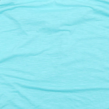 Womens UK Size M Preworn Blue Basic Blouse
