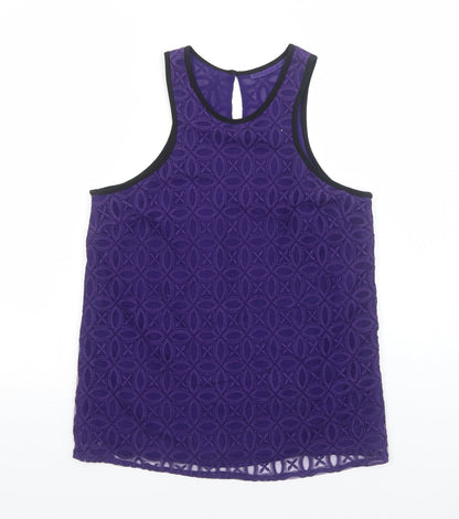 Womens UK Size 14 NEXT Purple Basic Tank