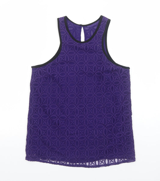 Womens UK Size 14 NEXT Purple Basic Tank