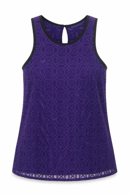 Womens UK Size 14 NEXT Purple Basic Tank