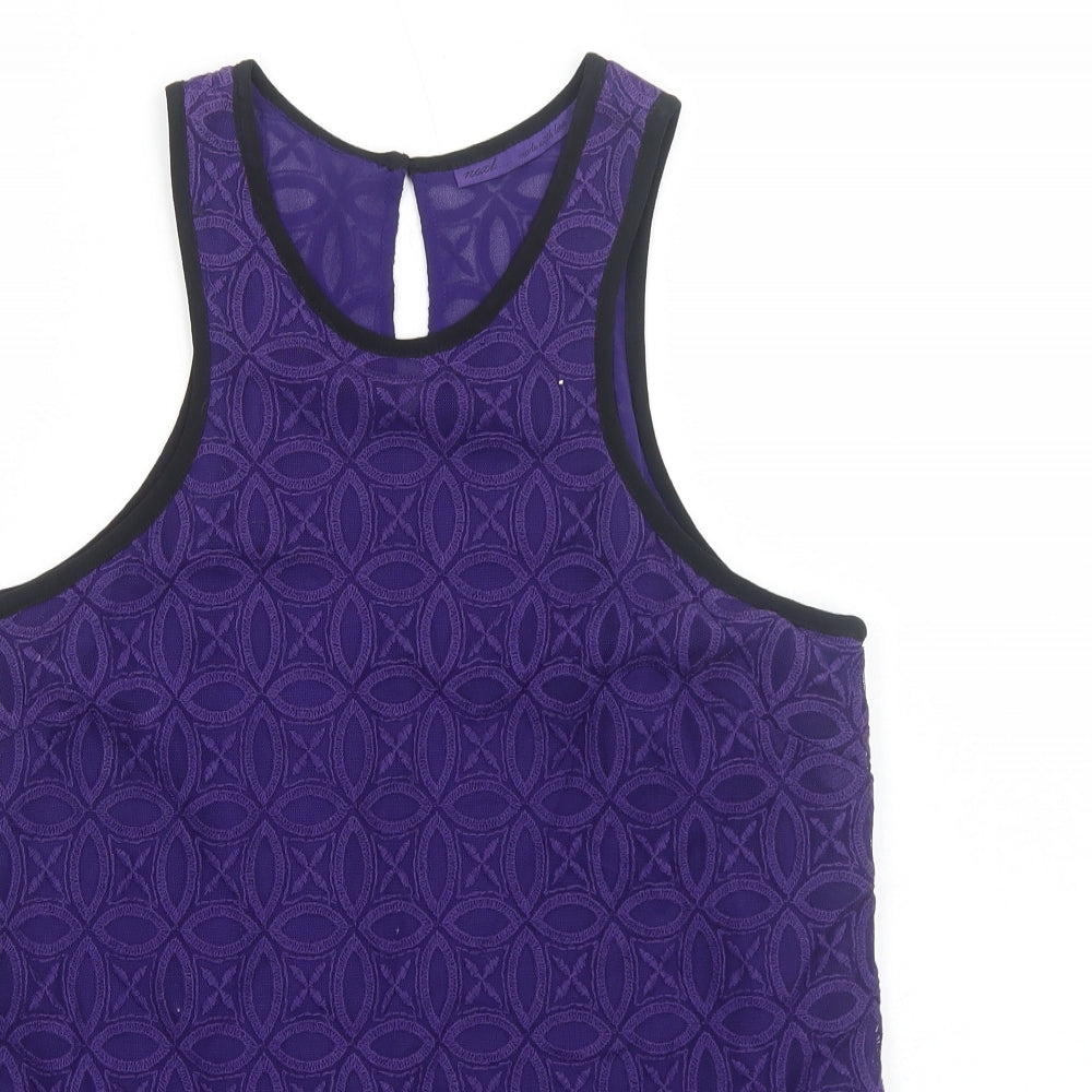 Womens UK Size 14 NEXT Purple Basic Tank
