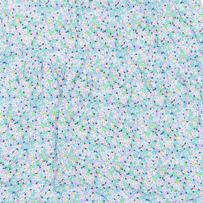 Marks and Spencer Womens Blue Floral Polyester Peasant Skirt Size 16