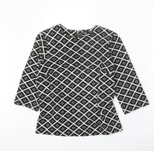 Womens UK Size M Beloved Black Basic Blouse
