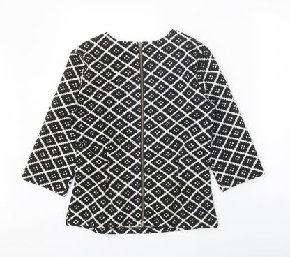 Womens UK Size M Beloved Black Basic Blouse