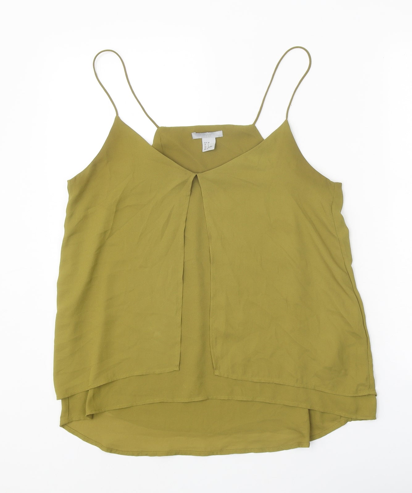Womens UK Size 10 H&M Green Camisole Tank