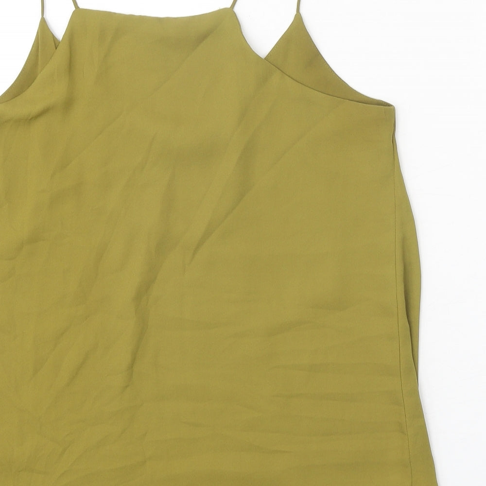 Womens UK Size 10 H&M Green Camisole Tank