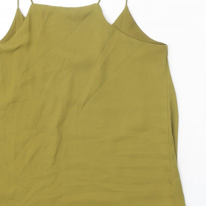 Womens UK Size 10 H&M Green Camisole Tank