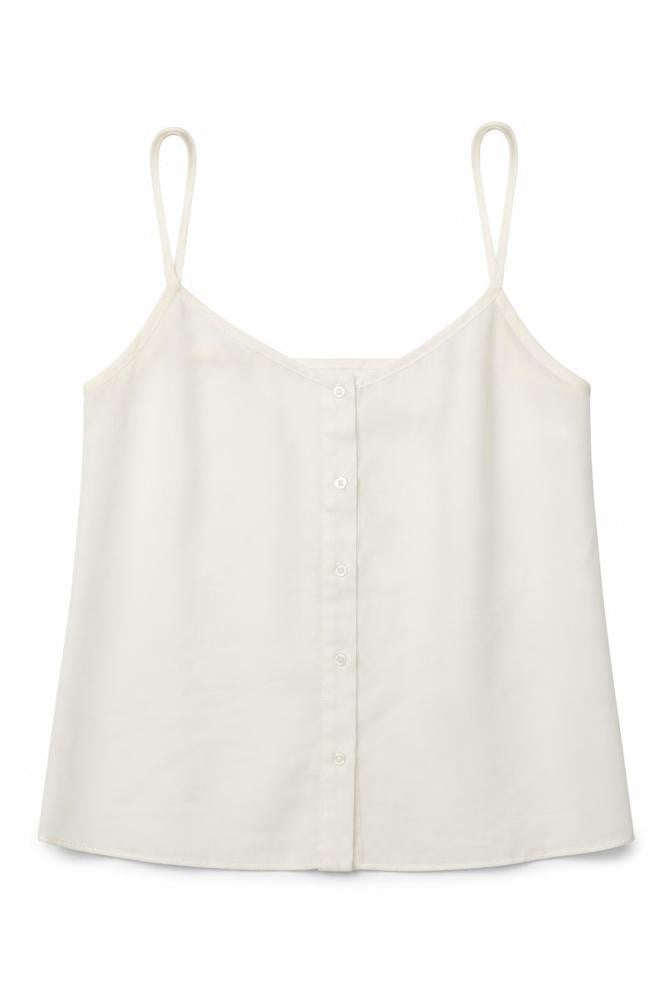 Womens UK Size 8 Topshop White Camisole Tank