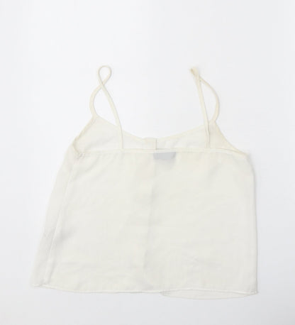 Womens UK Size 8 Topshop White Camisole Tank