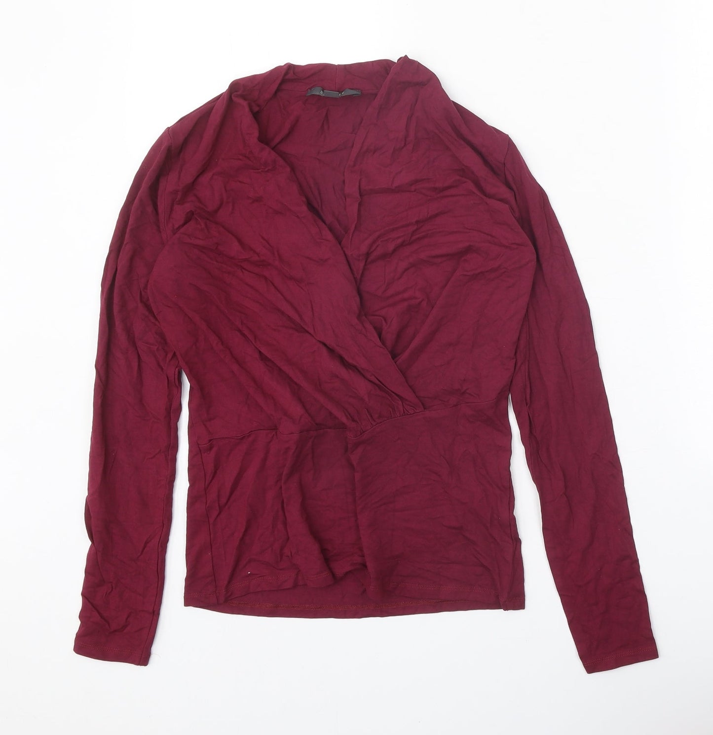 Womens UK Size XS Spirit Red Basic Blouse