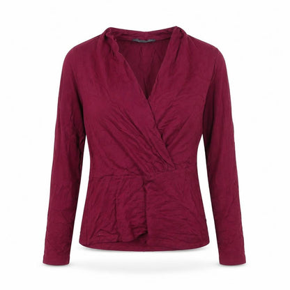 Womens UK Size XS Spirit Red Basic Blouse