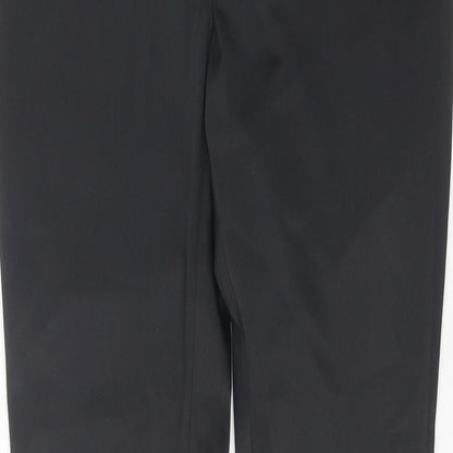 Womens UK Size 10 Topshop Regular Fit  Black Trousers