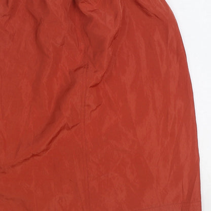 Gap Womens Orange Polyester Straight & Pencil Skirt Size S Drawstring