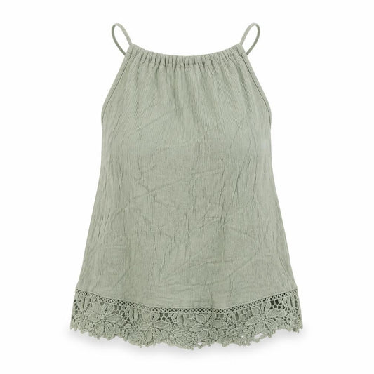 Womens UK Size 6 Divided by H&M Green Basic Tank