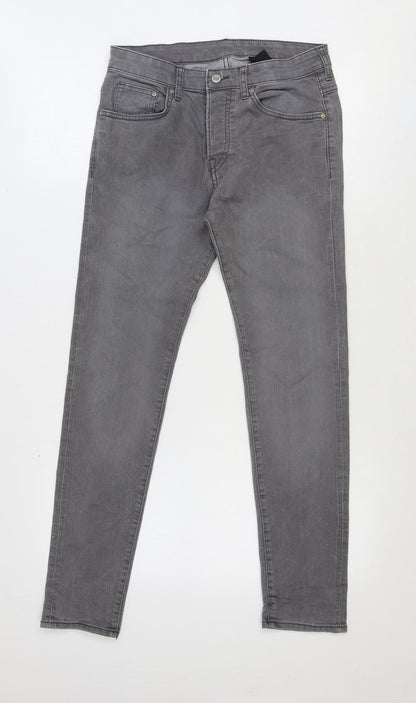 Mens UK Size 30 in Preworn Slim Fit Skinny Blue Jeans