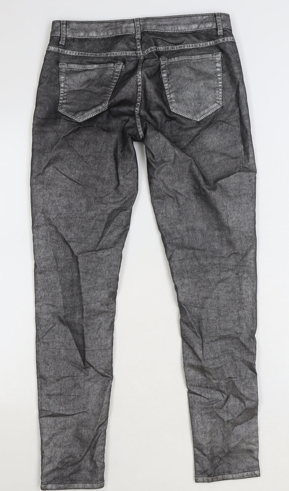 Womens UK Size 10 Miss Denim Regular Fit Skinny Grey Jeans