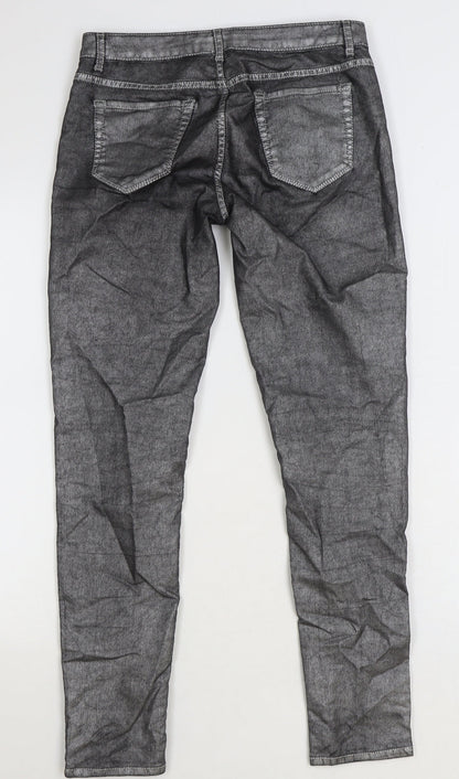 Womens UK Size 10 Miss Denim Regular Fit Skinny Grey Jeans