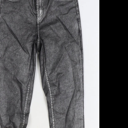 Womens UK Size 10 Miss Denim Regular Fit Skinny Grey Jeans