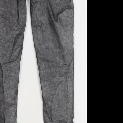 Womens UK Size 10 Miss Denim Regular Fit Skinny Grey Jeans