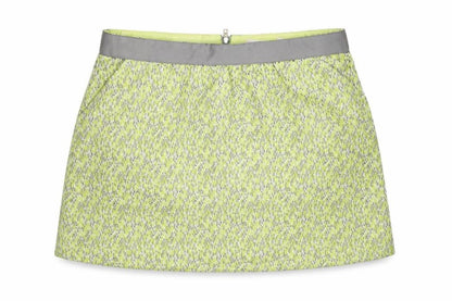 Grace & Mila Womens Green Geometric Polyester Mini Skirt Size M Zip