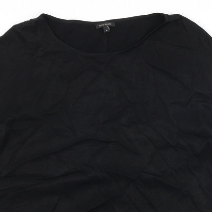 Womens UK Size 8 River Island Black Basic T-Shirt