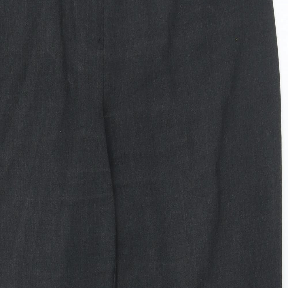 Womens UK Size 16 Marks and Spencer Regular Fit Dress Pants Grey Trousers