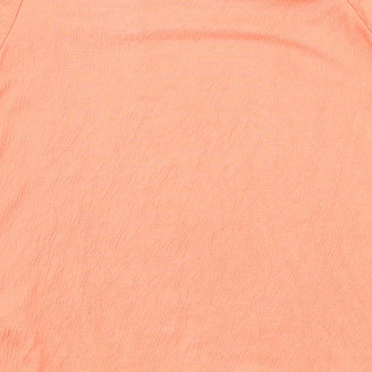 Womens UK Size 12 Marks and Spencer Orange Basic Blouse
