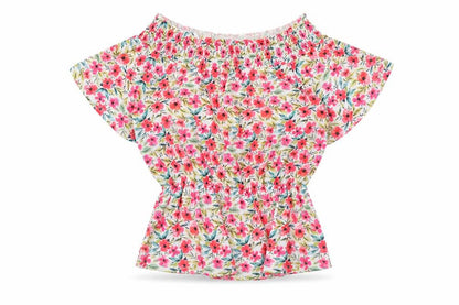 Womens UK Size 8 Papaya Multicoloured Basic Blouse
