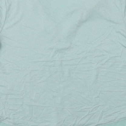 Womens UK Size 10 Marks and Spencer Green Basic T-Shirt