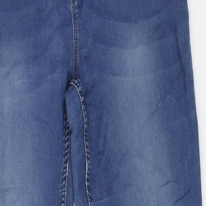 Womens UK Size 2XL Preworn Regular Fit Skinny Blue Jeans