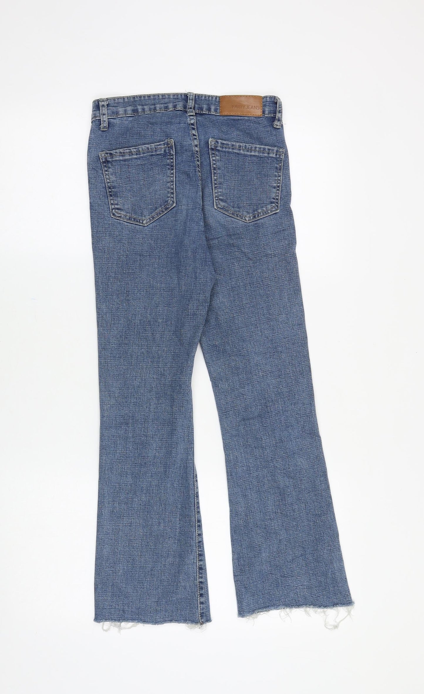 Party Jeans Womens Blue Cotton Bootcut Jeans Size S Regular Zip