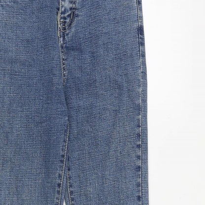 Party Jeans Womens Blue Cotton Bootcut Jeans Size S Regular Zip