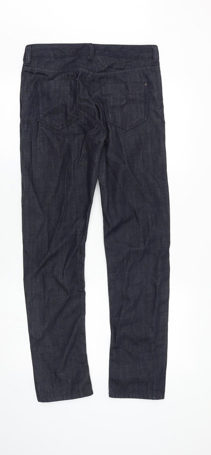 Womens UK Size 6 Marks and Spencer Slim Fit Straight Blue Jeans