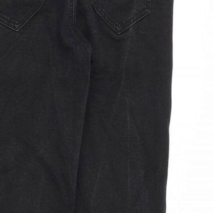 George Womens Black Cotton Skinny Jeans Size 10 Slim Zip