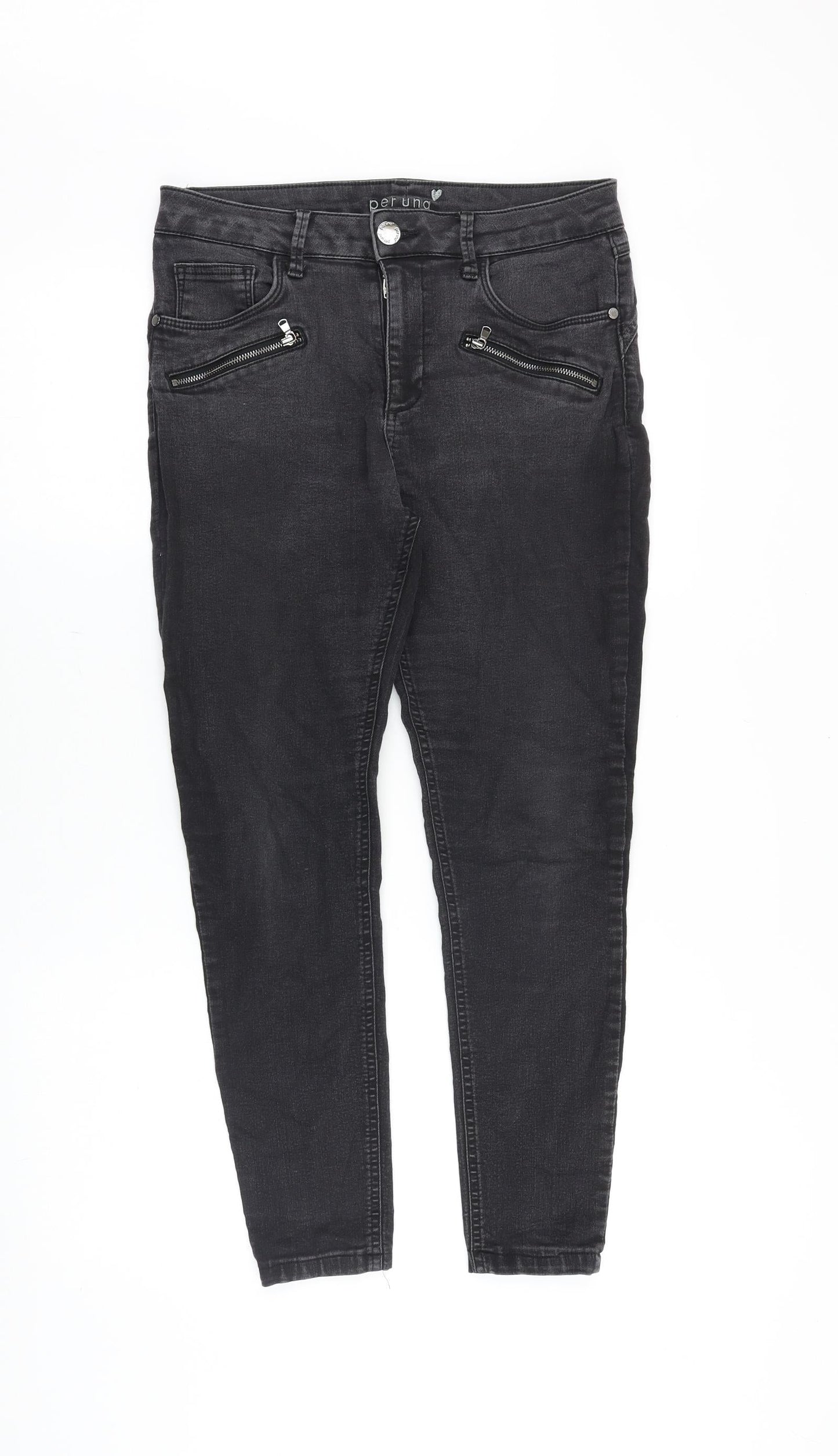 Womens UK Size 30 in Marks and Spencer Slim Fit Skinny Black Jeans