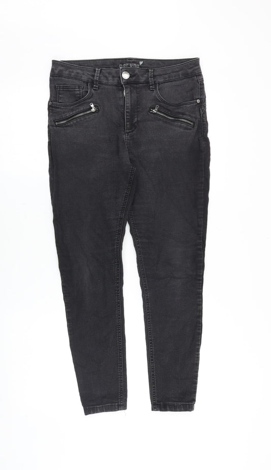 Womens UK Size 30 in Marks and Spencer Slim Fit Skinny Black Jeans