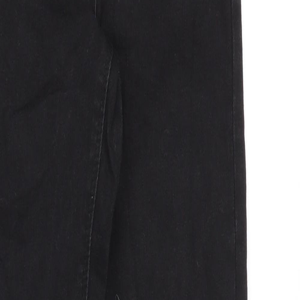 Denim & Co. Womens Black Cotton Skinny Jeans Size 8 Slim Zip