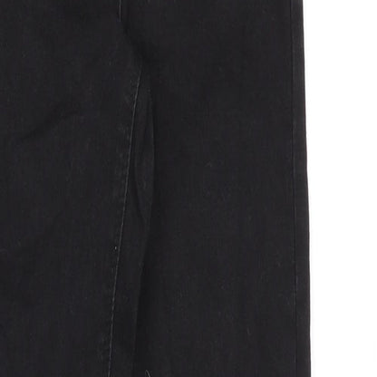 Denim & Co. Womens Black Cotton Skinny Jeans Size 8 Slim Zip