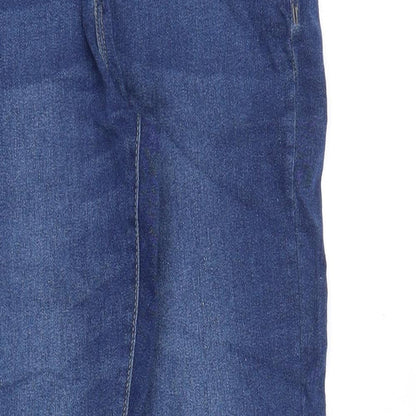 Denim & Co. Womens Blue Cotton Skinny Jeans Size 8 Slim Zip