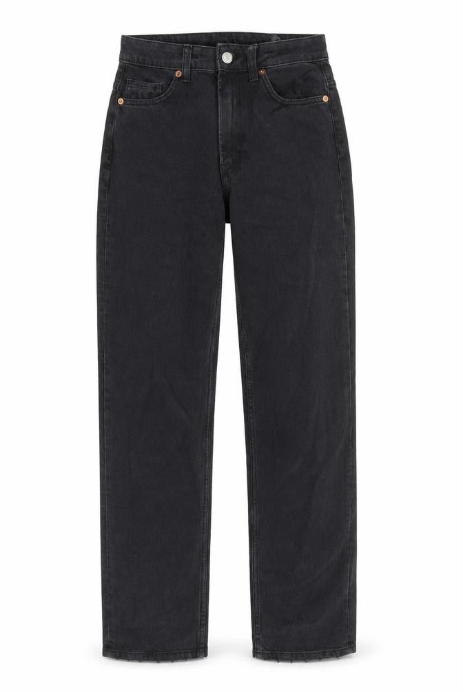Womens UK Size 6 Denim & Co. Regular Fit Straight Black Jeans