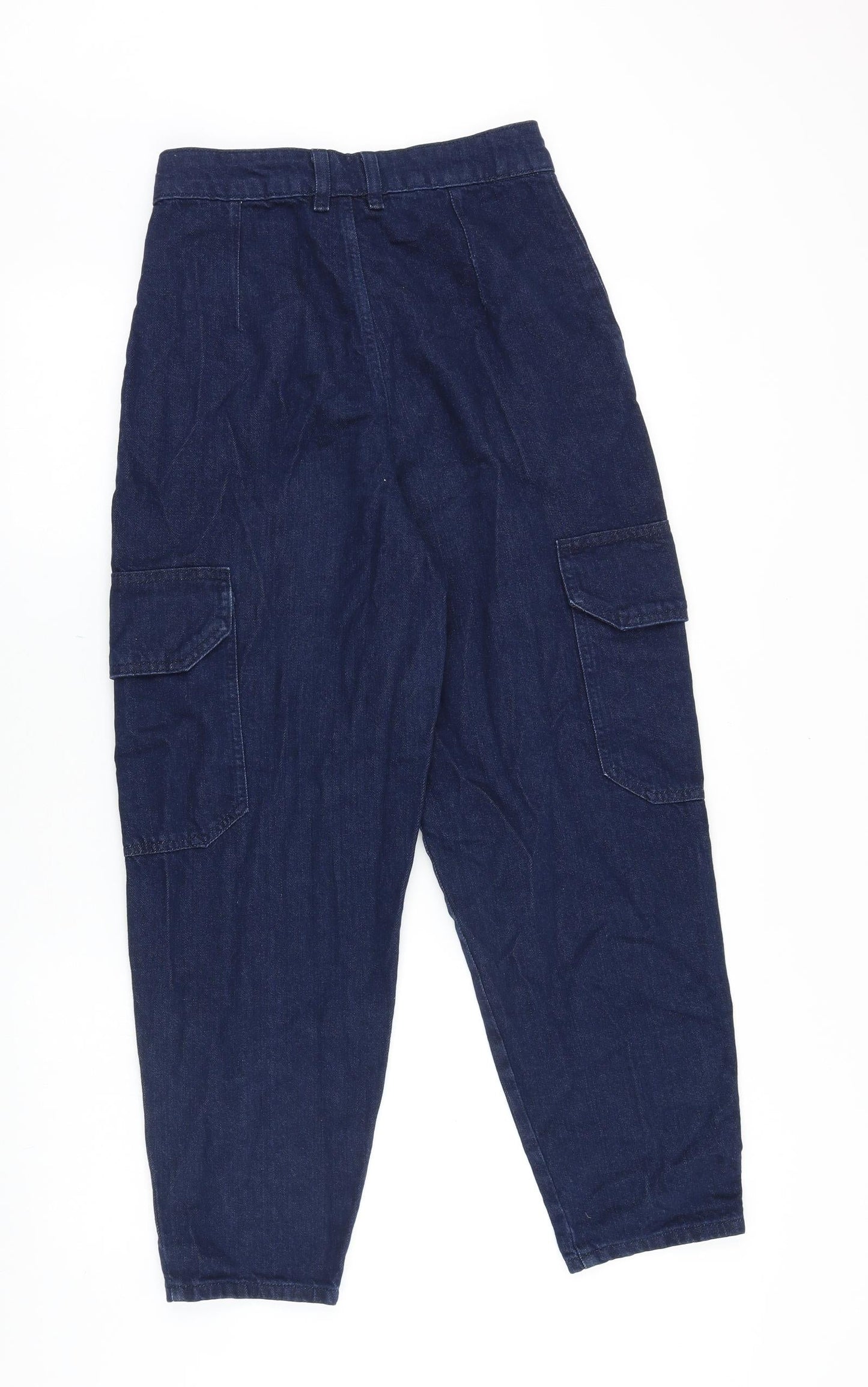 ASOS Womens Blue Cotton Tapered Jeans Size 26 in Regular Zip