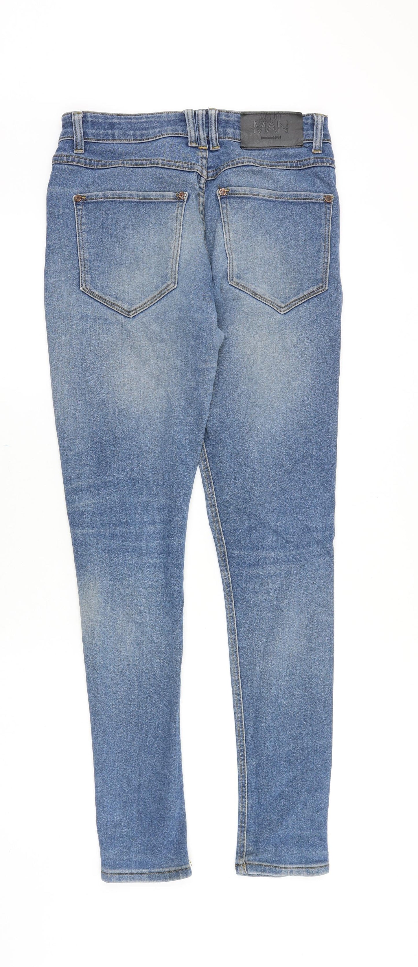 Mens UK Size 30 in Boohoo Slim Fit Skinny Blue Jeans