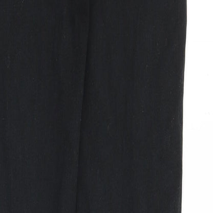 Uniqlo Womens Black Cotton Skinny Jeans Size 28 in Slim Zip